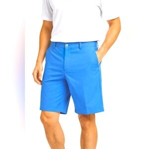 Peter Millar Crown Sport Golf Shorts Men’s 32 Blue Performance Flat Front New!